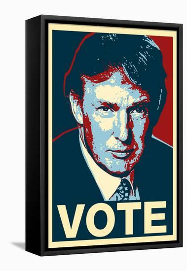 Donald Trump Vote Art Poster Print-null-Framed Stretched Canvas