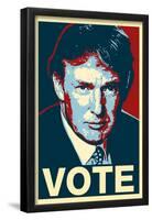 Donald Trump Vote Art Poster Print-null-Framed Poster