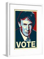 Donald Trump Vote Art Poster Print-null-Framed Poster