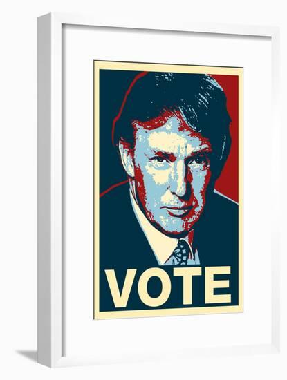 Donald Trump Vote Art Poster Print-null-Framed Poster