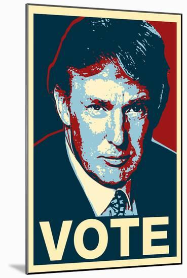Donald Trump Vote Art Poster Print-null-Mounted Poster