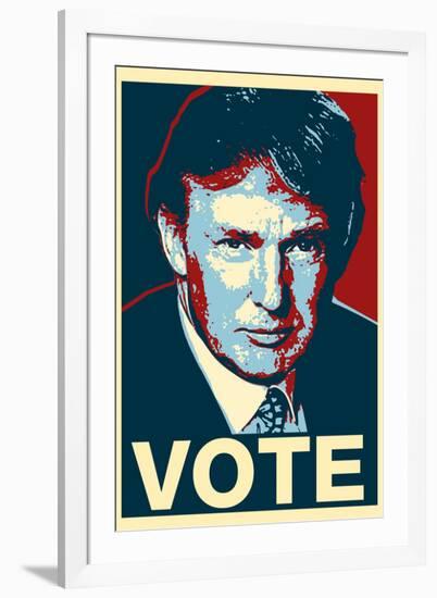 Donald Trump Vote Art-null-Framed Art Print