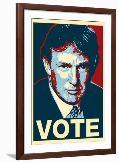 Donald Trump Vote Art-null-Framed Art Print