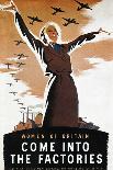 WWII: British Poster-Donald Zec-Framed Stretched Canvas