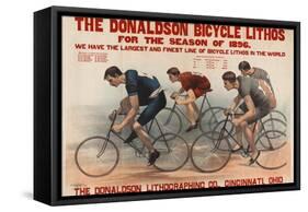 Donaldson Bicycle Lithos for 1896 Season-null-Framed Stretched Canvas