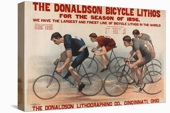 Donaldson Bicycle Lithos for 1896 Season-null-Stretched Canvas