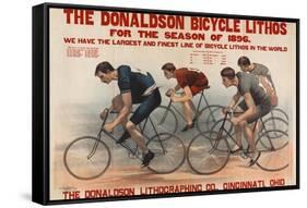 Donaldson Bicycle Lithos for 1896 Season-null-Framed Stretched Canvas