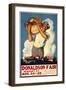 Donaldson State Fair Poster-null-Framed Premium Giclee Print