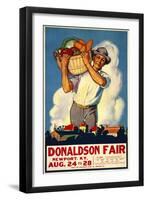Donaldson State Fair Poster-null-Framed Premium Giclee Print