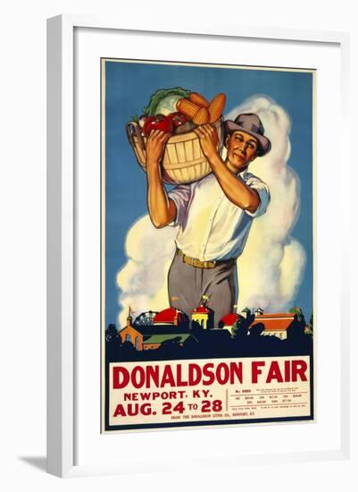 Donaldson State Fair Poster-null-Framed Giclee Print