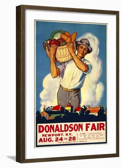 Donaldson State Fair Poster-null-Framed Giclee Print