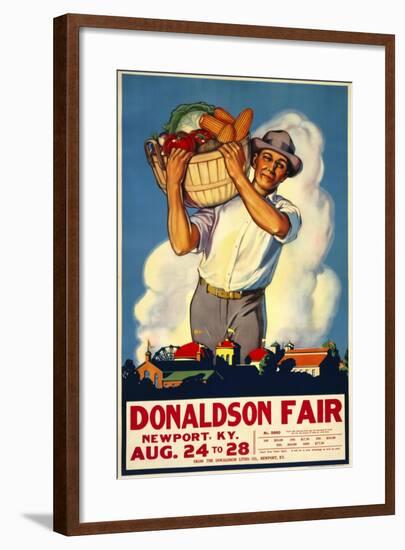 Donaldson State Fair Poster-null-Framed Giclee Print