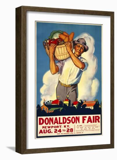 Donaldson State Fair Poster-null-Framed Giclee Print