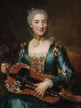 Lady Playing Hurdy-Gurdy, 1741-Donat Nonotte-Framed Giclee Print