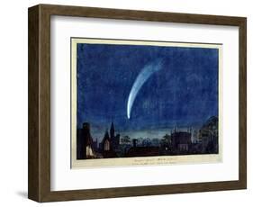 Donati's Comet, 1858 (W/C on Paper)-J. M. W. Turner-Framed Giclee Print