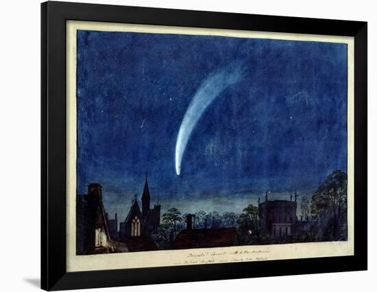 Donati's Comet, 1858 (W/C on Paper)-J. M. W. Turner-Framed Giclee Print