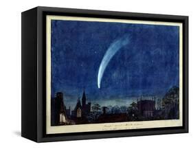 Donati's Comet, 1858 (W/C on Paper)-J. M. W. Turner-Framed Stretched Canvas