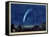 Donati's Comet, 1858 (W/C on Paper)-J. M. W. Turner-Framed Stretched Canvas