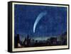 Donati's Comet, 1858 (W/C on Paper)-J. M. W. Turner-Framed Stretched Canvas