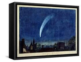 Donati's Comet, 1858 (W/C on Paper)-J. M. W. Turner-Framed Stretched Canvas