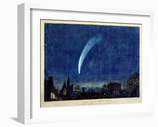 Donati's Comet, 1858 (W/C on Paper)-J. M. W. Turner-Framed Giclee Print