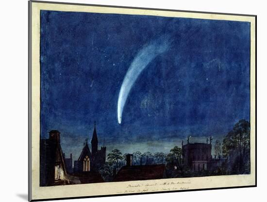 Donati's Comet, 1858 (W/C on Paper)-J. M. W. Turner-Mounted Giclee Print