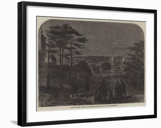 Donati's Comet, as Seen from Greenwich Park, 17 September, 7 PM-null-Framed Giclee Print