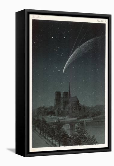 Donati's Comet Observed Over Paris-null-Framed Stretched Canvas