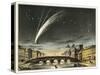 Donati's Comet of 1858, Artwork-Detlev Van Ravenswaay-Stretched Canvas