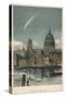 Donati's Comet of 1858 Viewed over St Paul's Cathedral, London, 1884-null-Stretched Canvas