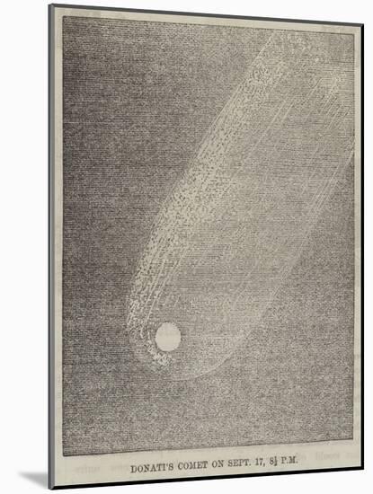 Donati's Comet on 17 September, 8 1/2 PM-null-Mounted Giclee Print