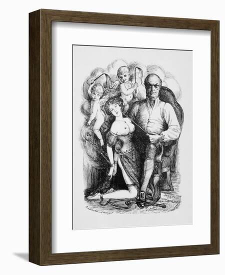 Donatien-Alphonse-Francois Marquis de Sade French Philosopher and Author-Eustache L'orsay-Framed Art Print