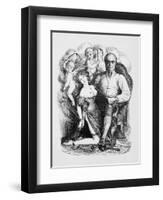 Donatien-Alphonse-Francois Marquis de Sade French Philosopher and Author-Eustache L'orsay-Framed Art Print