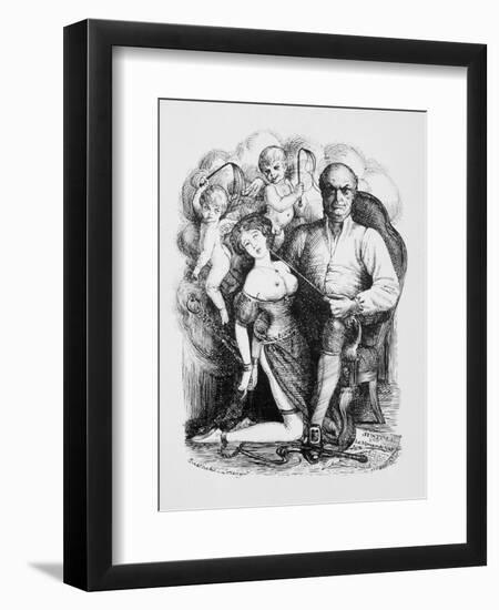 Donatien-Alphonse-Francois Marquis de Sade French Philosopher and Author-Eustache L'orsay-Framed Art Print