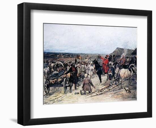 Donation of Guns to Pugachev-Mikhail Ivanovich Avilov-Framed Giclee Print