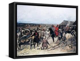 Donation of Guns to Pugachev-Mikhail Ivanovich Avilov-Framed Stretched Canvas