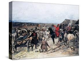 Donation of Guns to Pugachev-Mikhail Ivanovich Avilov-Stretched Canvas