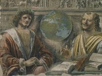 Heraclitus and Democritus from a Fresco Originally in the "Sala Dei Baroni" of Palazzo Panigarola-Donato Bramante-Giclee Print