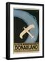 Donauland Magazine Cover, Airplane-null-Framed Art Print