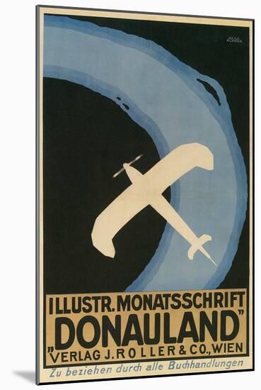 Donauland Magazine Cover, Airplane-null-Mounted Art Print