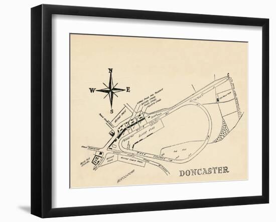 Doncaster Race Course, 1940-null-Framed Giclee Print