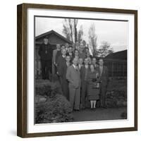 Doncaster Safety Committee Visits an Explosives Factory, Denaby Main, South Yorkshire, 1959-Michael Walters-Framed Premium Photographic Print