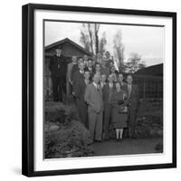 Doncaster Safety Committee Visits an Explosives Factory, Denaby Main, South Yorkshire, 1959-Michael Walters-Framed Premium Photographic Print