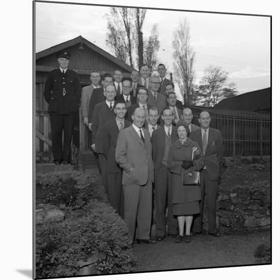 Doncaster Safety Committee Visits an Explosives Factory, Denaby Main, South Yorkshire, 1959-Michael Walters-Mounted Premium Photographic Print