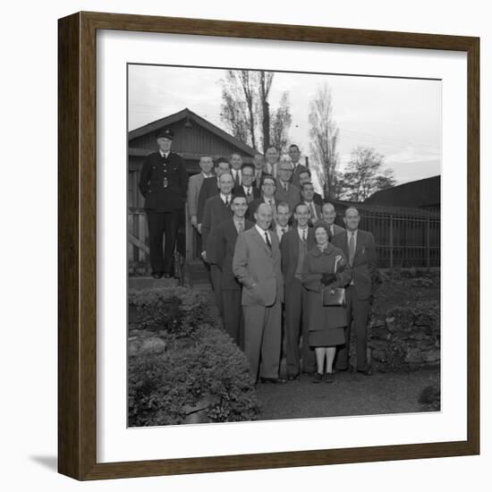 Doncaster Safety Committee Visits an Explosives Factory, Denaby Main, South Yorkshire, 1959-Michael Walters-Framed Photographic Print