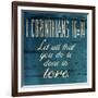 Done In Love Clean-Jace Grey-Framed Art Print