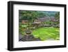 Dong village and rice paddy in the mountain, Zhaoxing, Guizhou Province, China-Keren Su-Framed Photographic Print