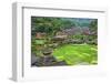 Dong village and rice paddy in the mountain, Zhaoxing, Guizhou Province, China-Keren Su-Framed Photographic Print