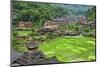 Dong village and rice paddy in the mountain, Zhaoxing, Guizhou Province, China-Keren Su-Mounted Photographic Print