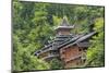 Dong village in the mountain, Zhaoxing, Guizhou Province, China.-Keren Su-Mounted Photographic Print